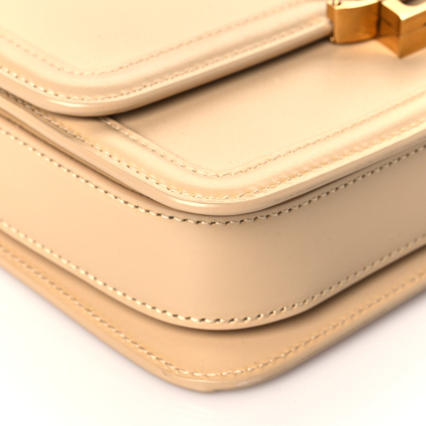 Smooth Calfskin Small Solferino Satchel Beige