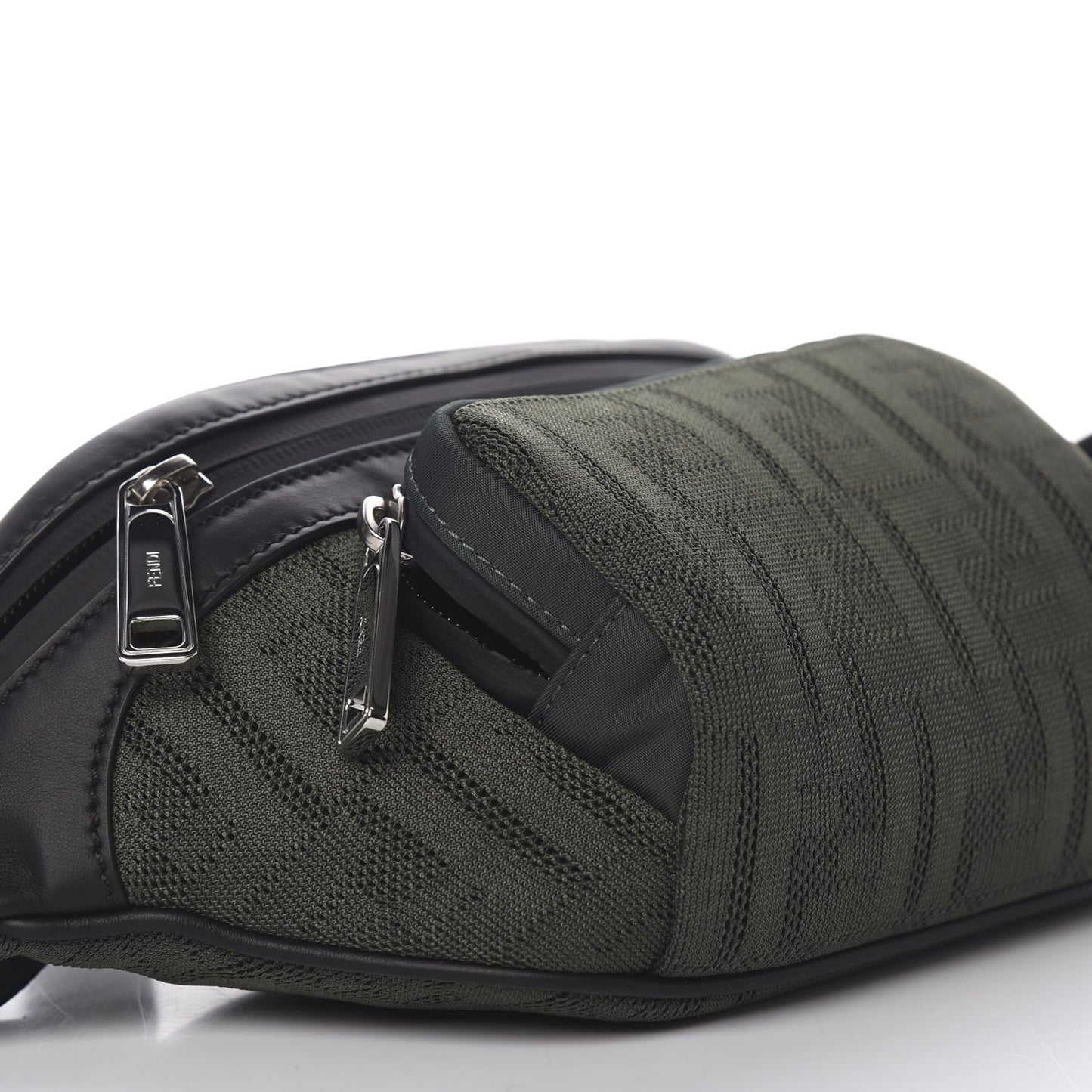 Neoprene Mesh Vitello Grace FF Pocket Belt Bag Verde Militare
