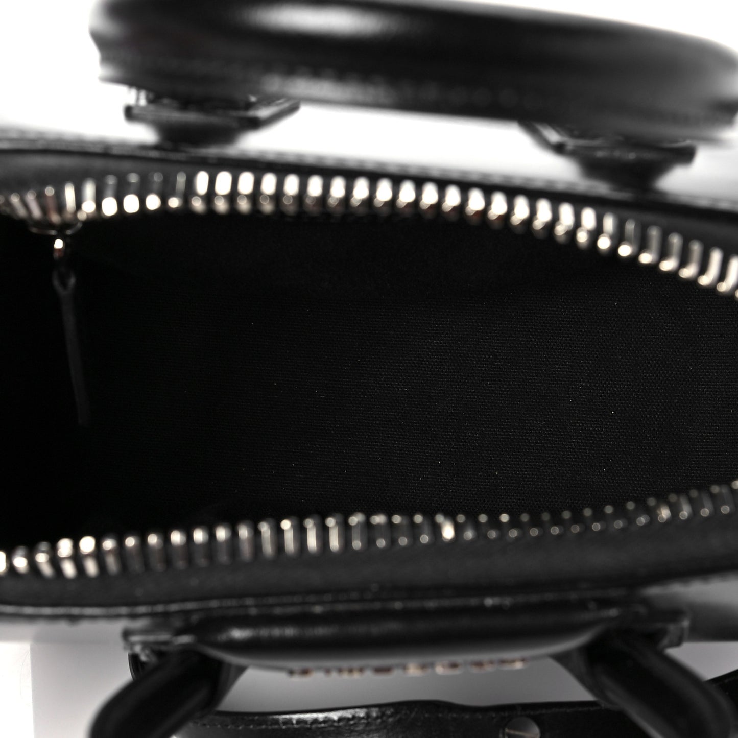Shiny Lord Calfskin Mini Antigona Black