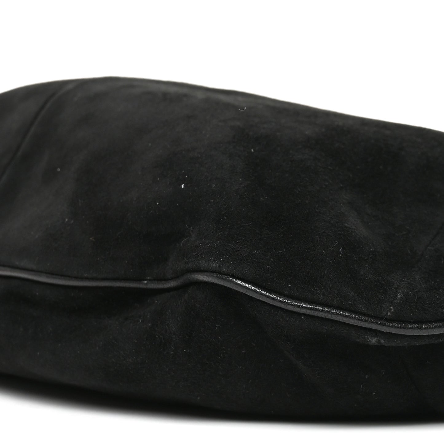 Suede Buffalo Horn Mombasa Hobo Black