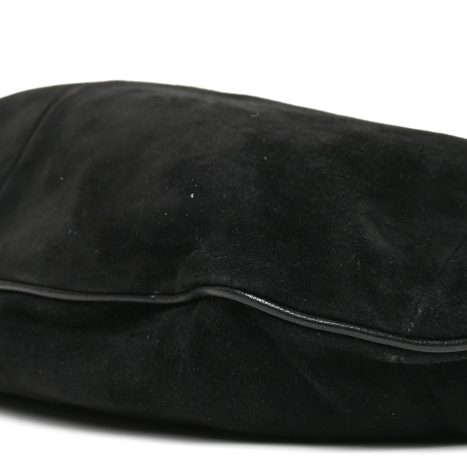 Saint Laurent Suede Buffalo Horn Mombasa Hobo Black 10 of 10