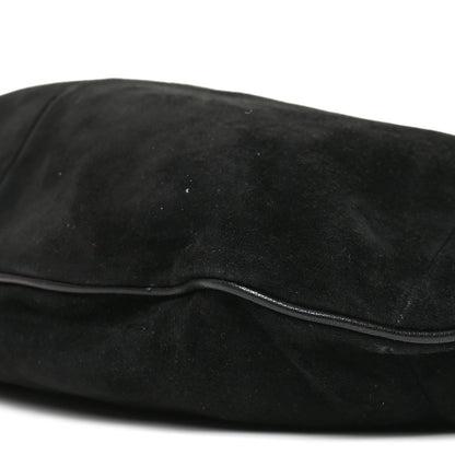 Saint Laurent Suede Buffalo Horn Mombasa Hobo Black 10 of 10