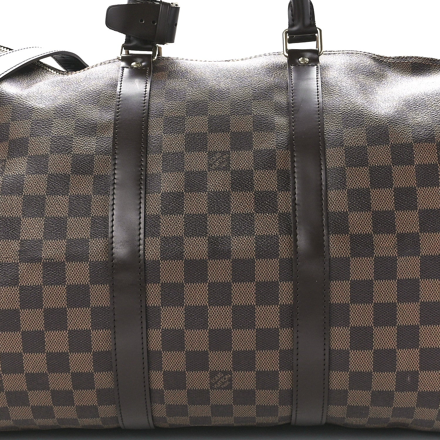Louis Vuitton Damier Ebene Keepall Bandouliere 55 8 of 11