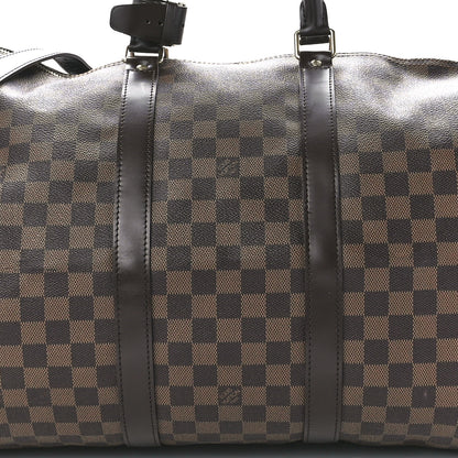 Louis Vuitton Damier Ebene Keepall Bandouliere 55 8 of 11