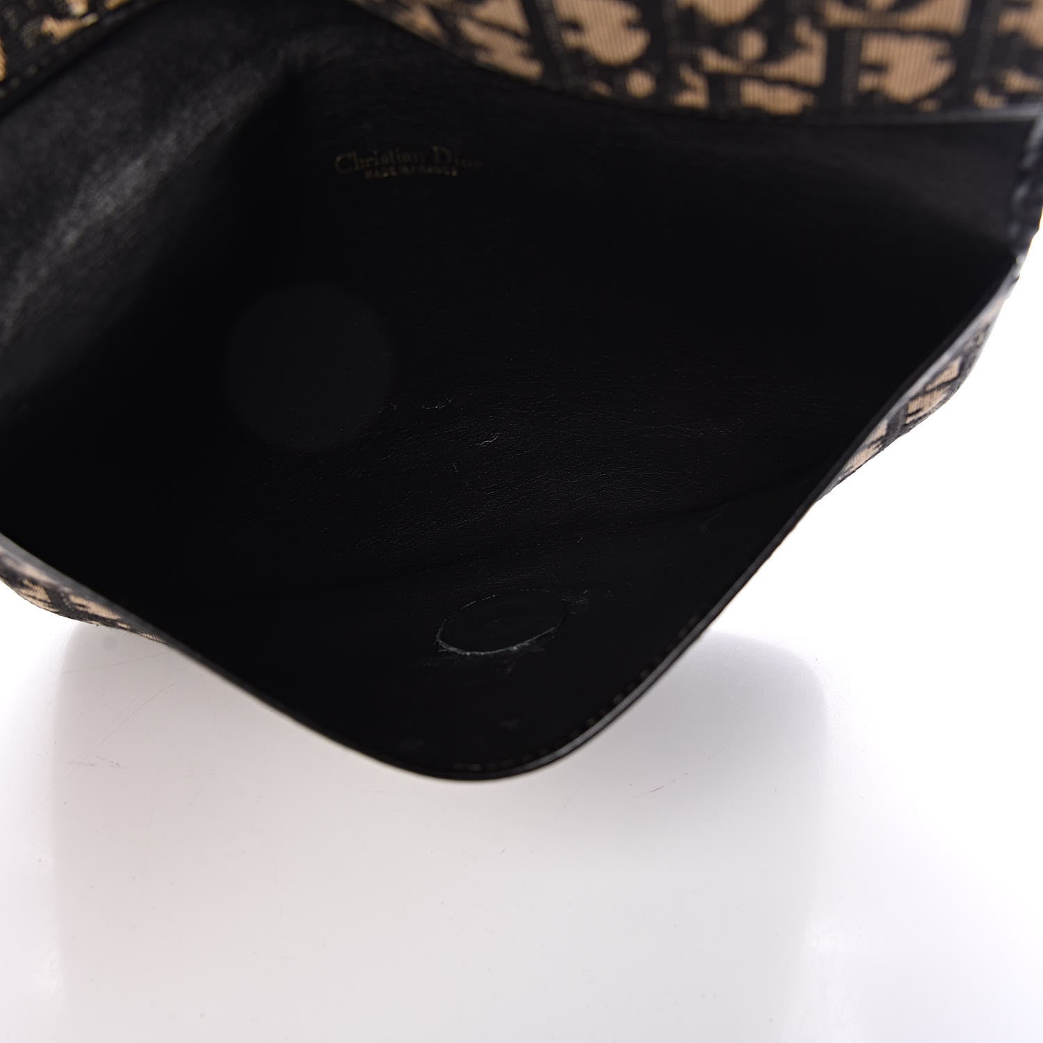 Christian Dior Monogram Envelope Flap Clutch Black 5 of 8