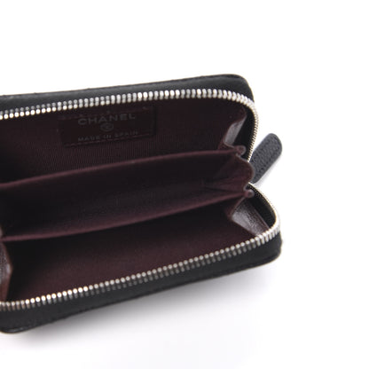 Chanel Caviar Quilted Zip Coin Purse Black 5 of 8