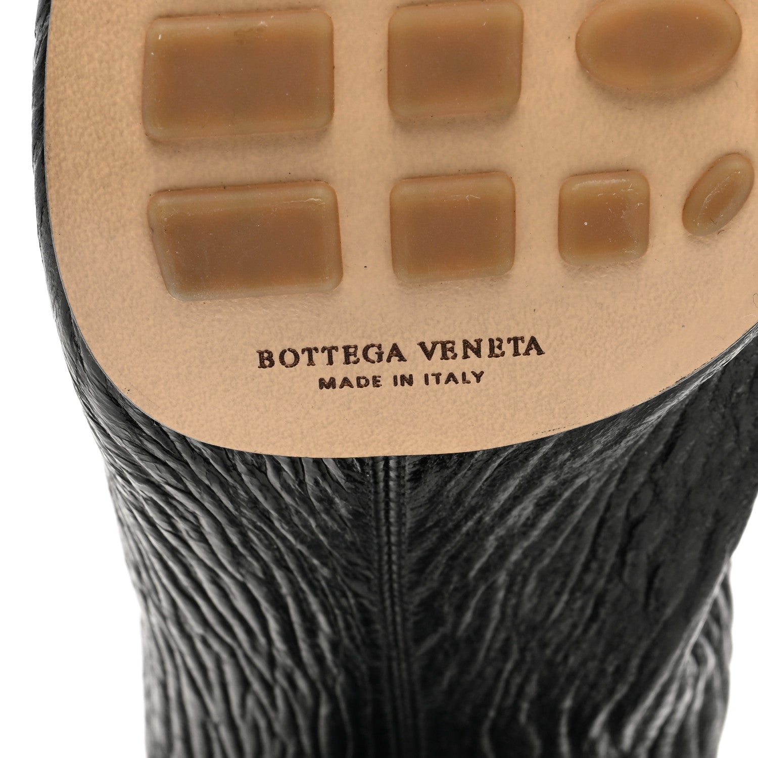 Bottega Veneta Crunch Calfskin Sharpei Pumps 41 Black 6 of 8