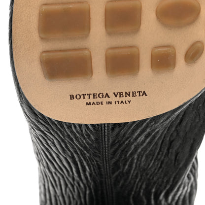 Bottega Veneta Crunch Calfskin Sharpei Pumps 41 Black 6 of 8