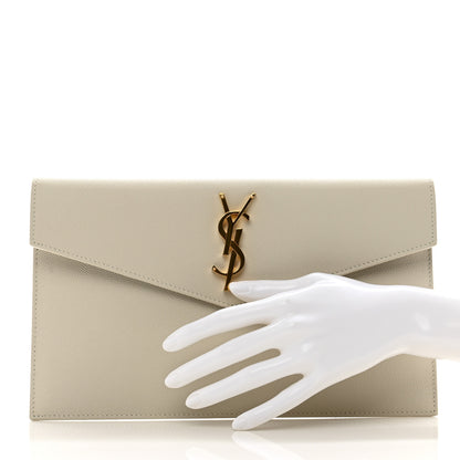 Saint Laurent Grain De Poudre Uptown Pouch Crema Soft 2 of 6