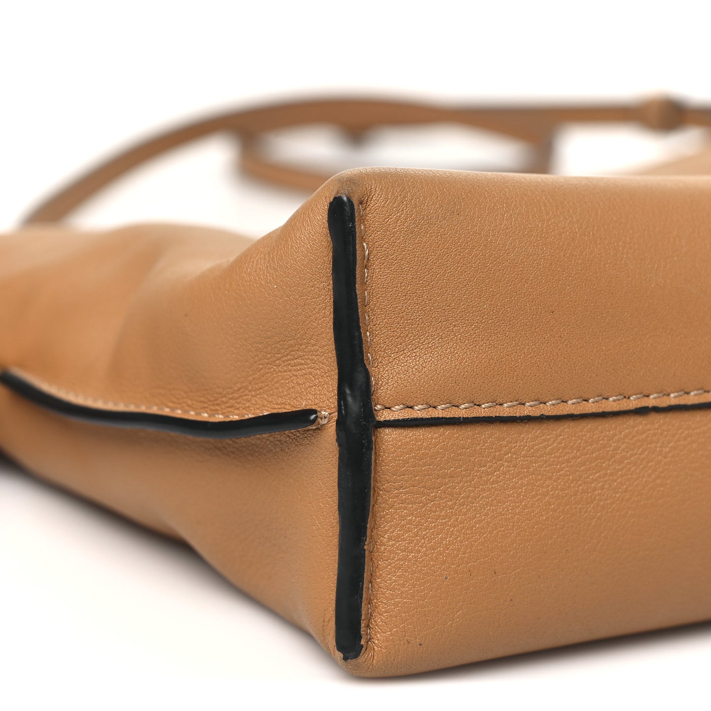 Calfskin Mini Flamenco Knot Clutch Warm Desert