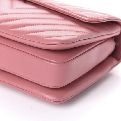 Chanel Lambskin Chevron Quilted Small Trendy CC Dual Handle Flap Bag Light Pink 10 of 10