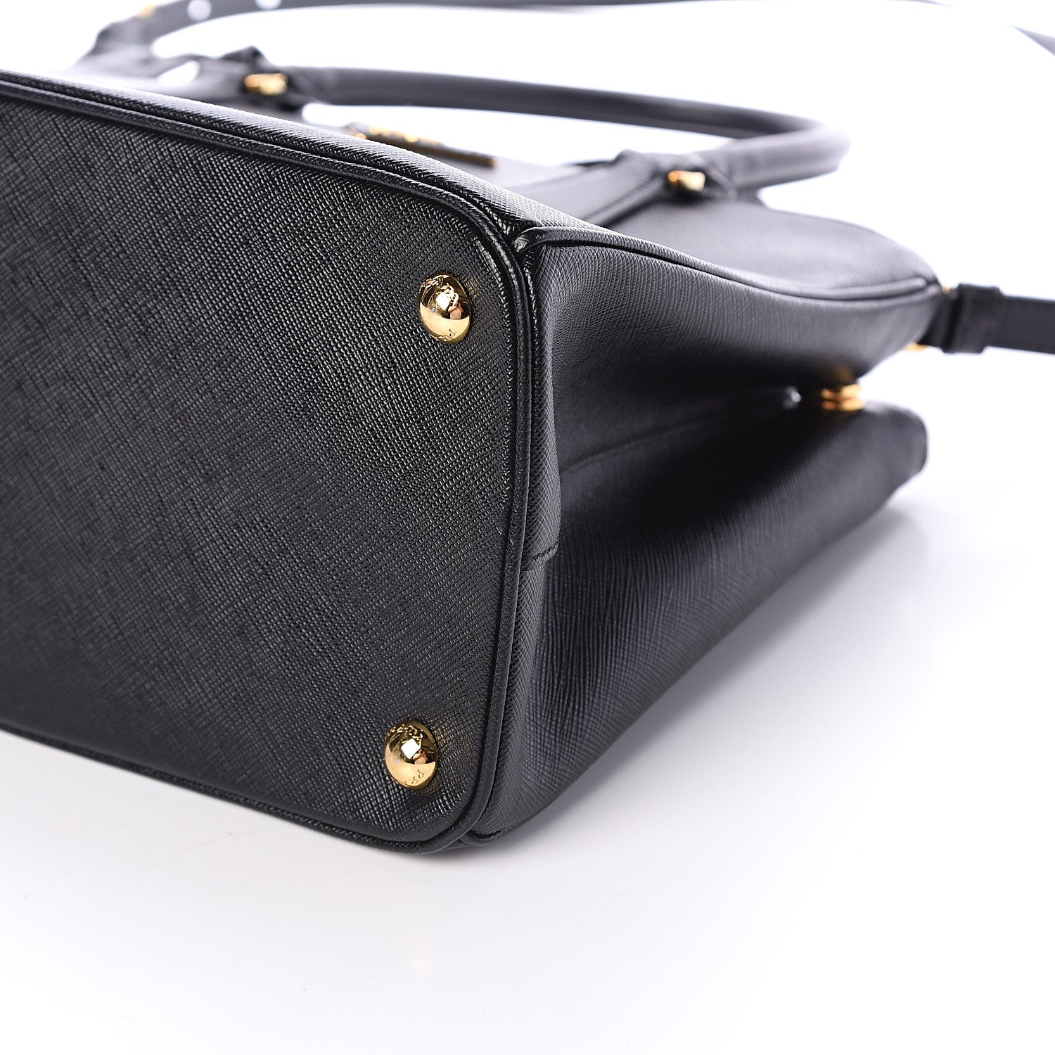 Prada Saffiano Small Galleria Double Zip Tote Black 8 of 8