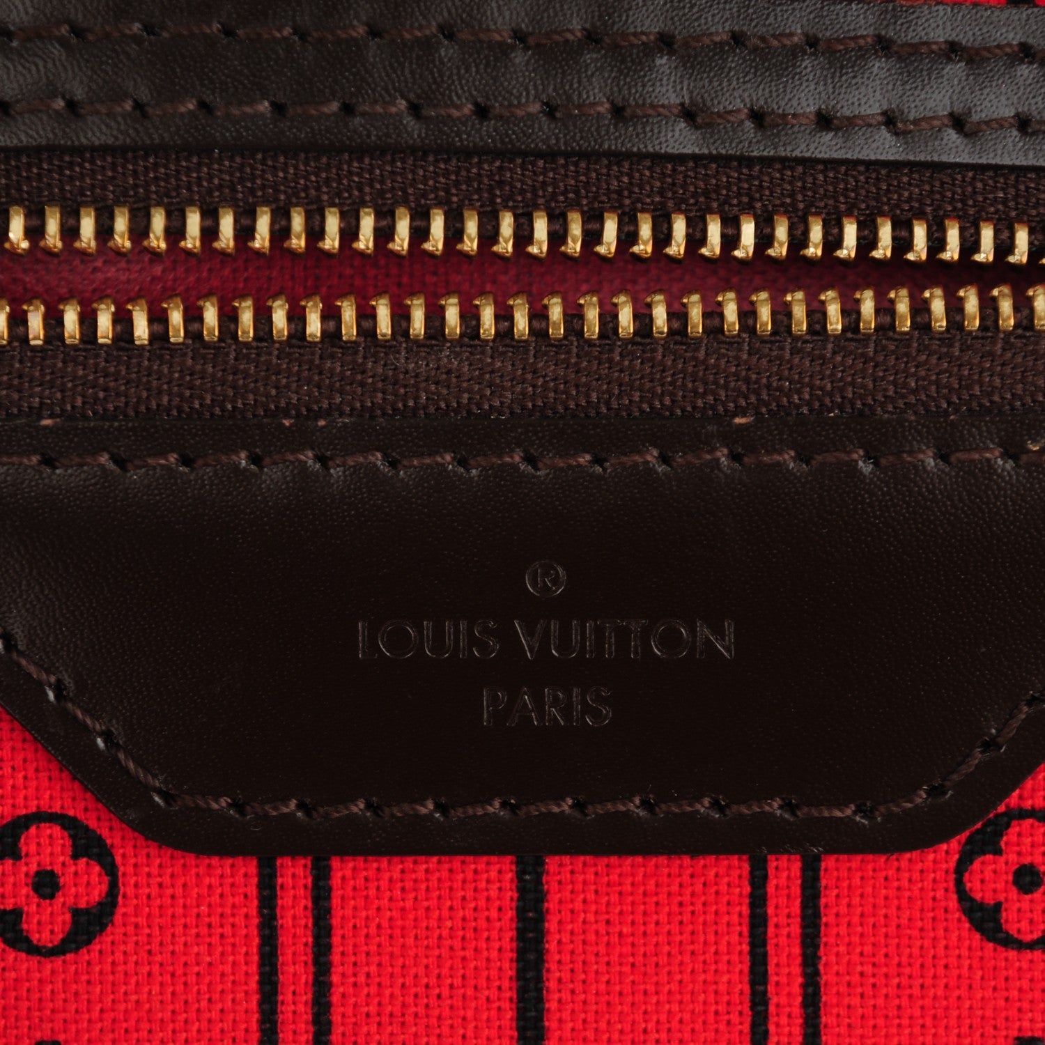 Louis Vuitton Damier Ebene Neverfull MM 7 of 9
