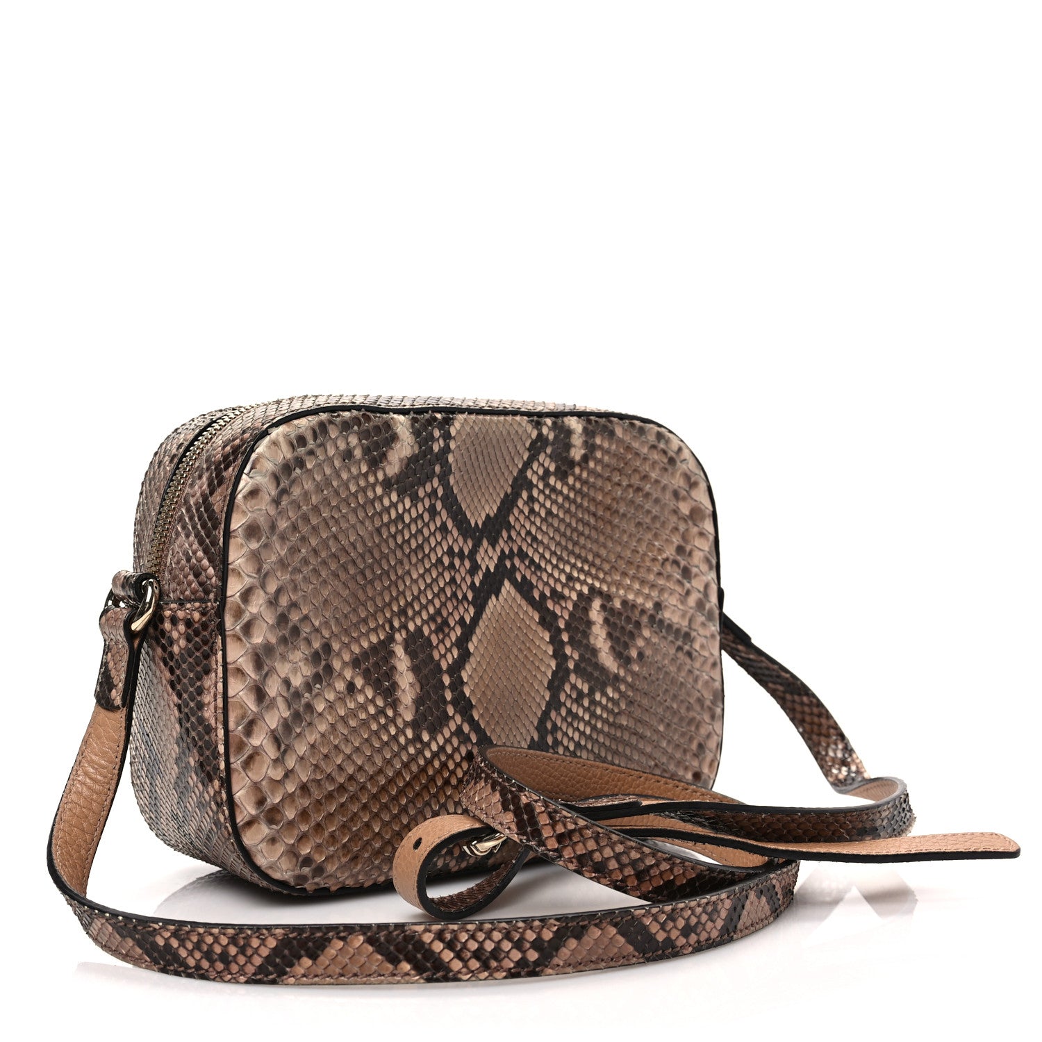 Gucci Small Soho Disco Bag Off White Nut Brown Beige 2 of 6