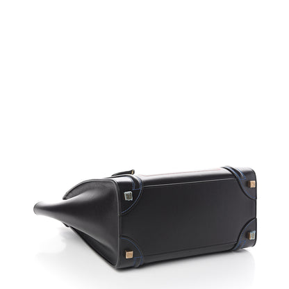 Celine Smooth Calfskin Multicolor Double Stitching Micro Luggage Black 3 of 13