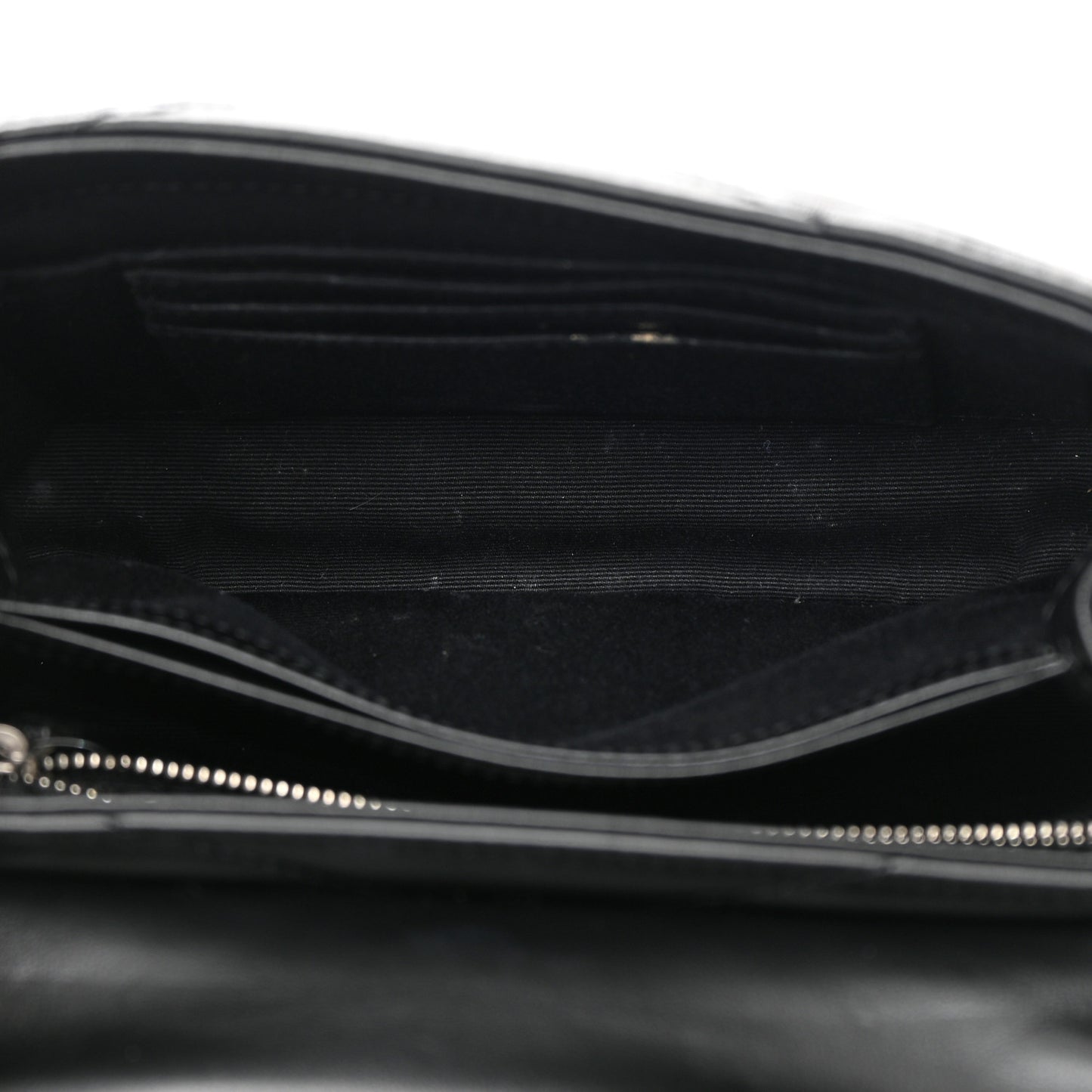 Calfskin Y Quilted Monogram Toy Loulou Crossbody Bag Black