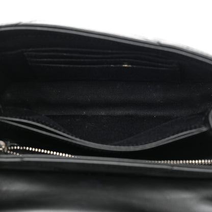 Saint Laurent Calfskin Y Quilted Monogram Toy Loulou Crossbody Bag Black 5 of 13