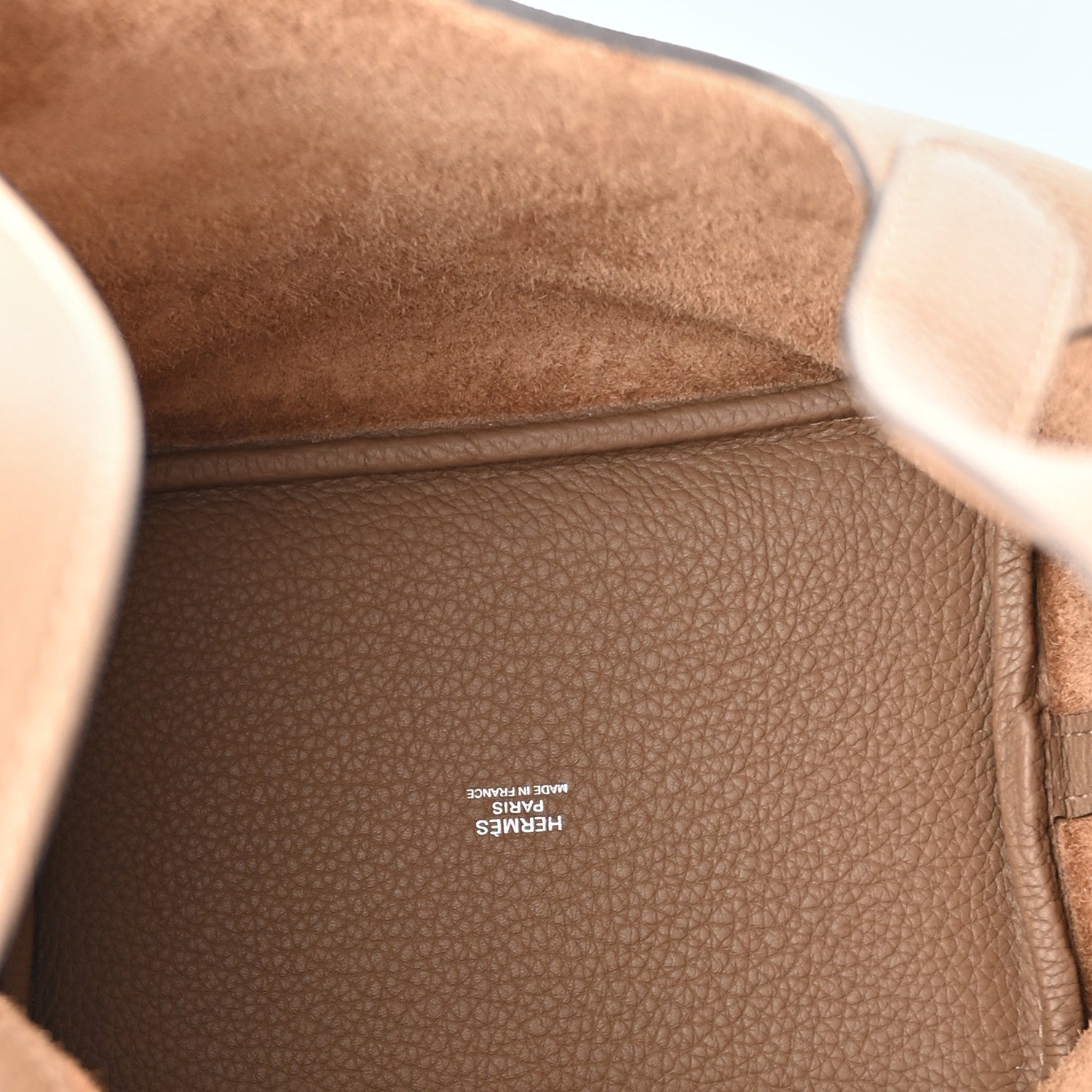 Hermes Taurillon Maurice Picotin Lock 18 PM Beige De Weimar