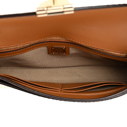MCM Metallic Visetos Medium Millie Crossbody Bag Berlin Gold 9 of 27