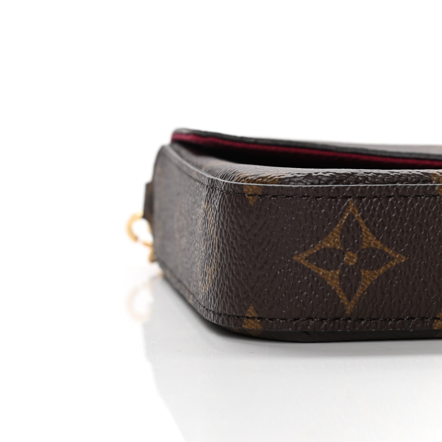 Louis Vuitton Monogram Pochette Felicie Chain Wallet Fuchsia 7 of 11