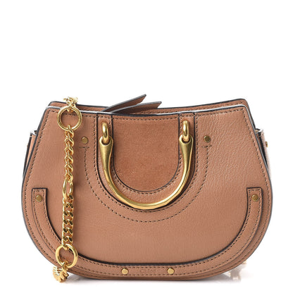 Chloe Calfskin Suede Mini Pixie Signature Belt Bag Nougat 1 of 9
