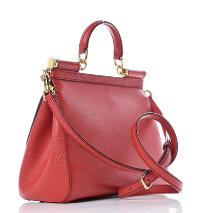 Dolce & Gabbana Dauphine Medium Miss Sicily Satchel Dark Red 3 of 8