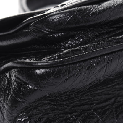 Saint Laurent Crinkled Calfskin Matelasse Monogram Baby Niki Chain Satchel Black 13 of 18