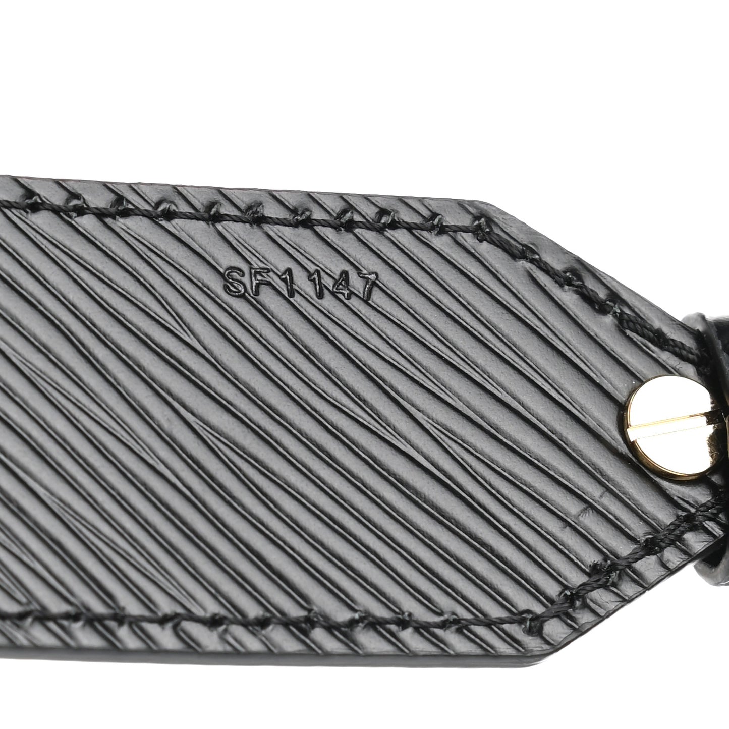 Epi Bead Embroidery Print Bandouliere Shoulder Strap Black