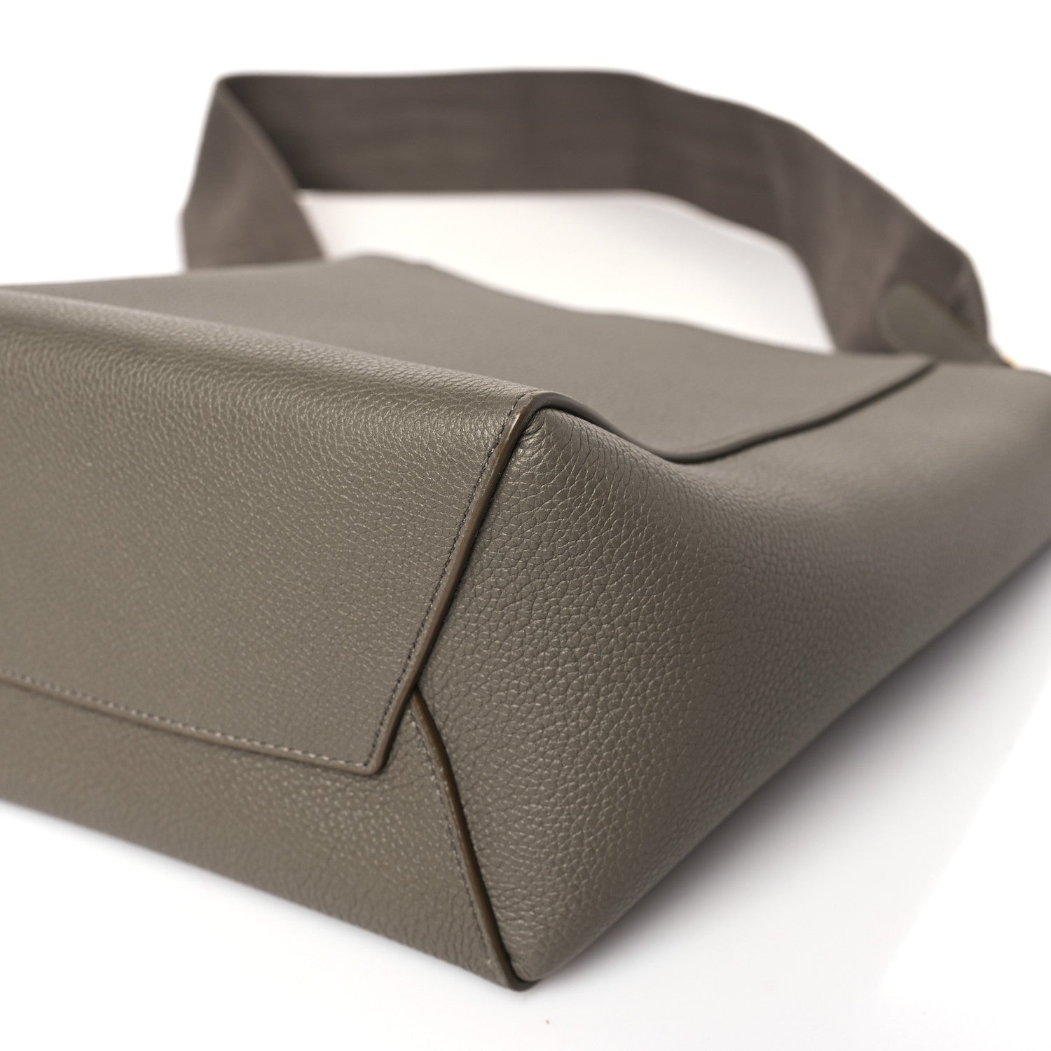 Celine Grained Calfskin Small Sangle Bucket Bag Taupe 9 of 9