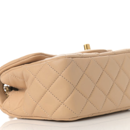 Chanel Lambskin Quilted Mini Pearl Crush Flap Beige 9 of 12