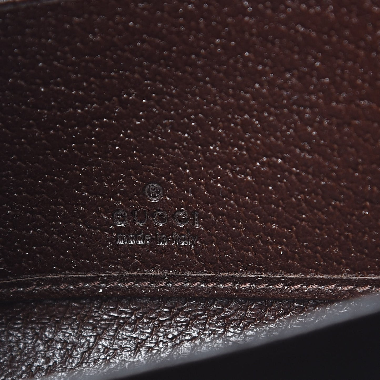 Monogram Metal Bar Zip Around Wallet Dark Brown