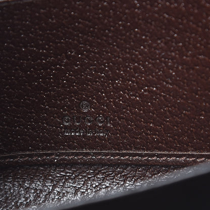 Gucci Monogram Metal Bar Zip Around Wallet Dark Brown 6 of 8