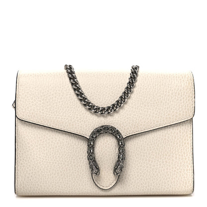 Gucci Dollar Calfskin Mini Dionysus Chain Wallet Mystic White 1 of 10