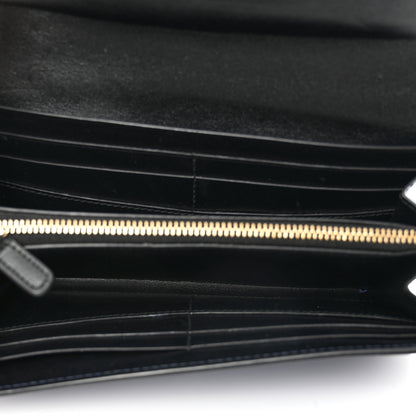 Bulgari Metallic Calfskin Serpenti Forever Wallet Blue 5 of 8
