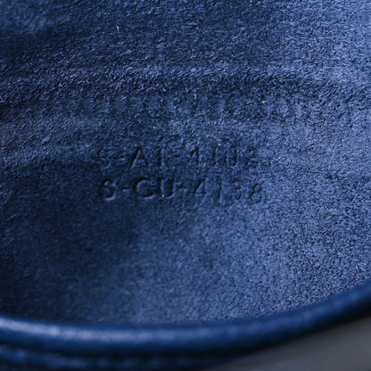 Celine Drummed Calfskin Nano Luggage Indigo 7 of 12