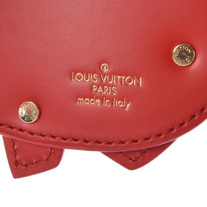 Louis Vuitton Calfskin Monogram Pig Bag Charm Key Holder Rouge 3 of 3