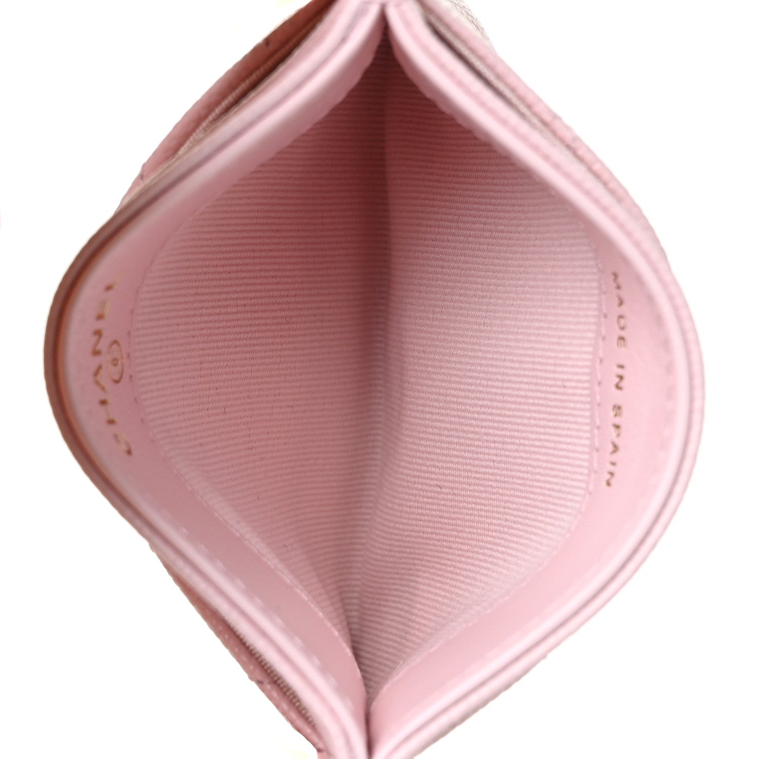 Chanel Caviar Quilted Crystal Card Holder Pink 5 of 11
