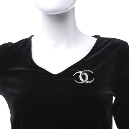 Chanel Baguette Crystal Dubai CC Brooch Silver 2 of 5