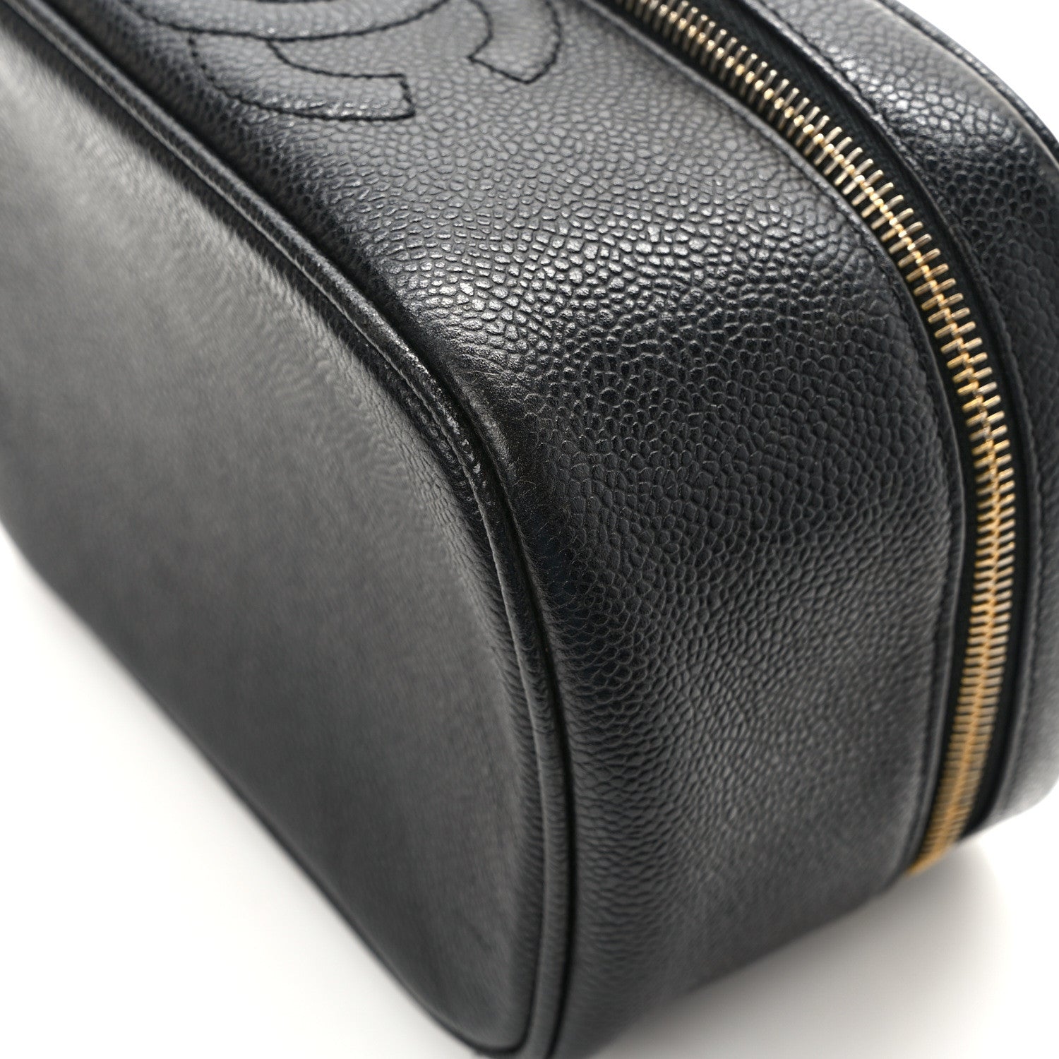 Chanel Caviar CC Vanity Cosmetic Case Black 8 of 9