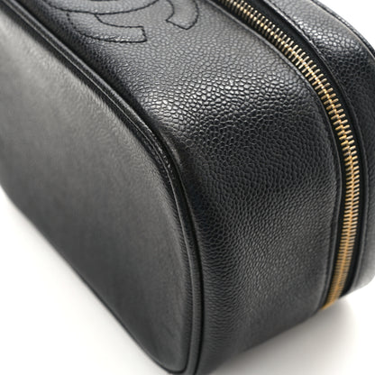 Chanel Caviar CC Vanity Cosmetic Case Black 8 of 9