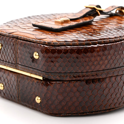 Louis Vuitton Snakskin Petite Boite Chapeau Brown 9 of 15