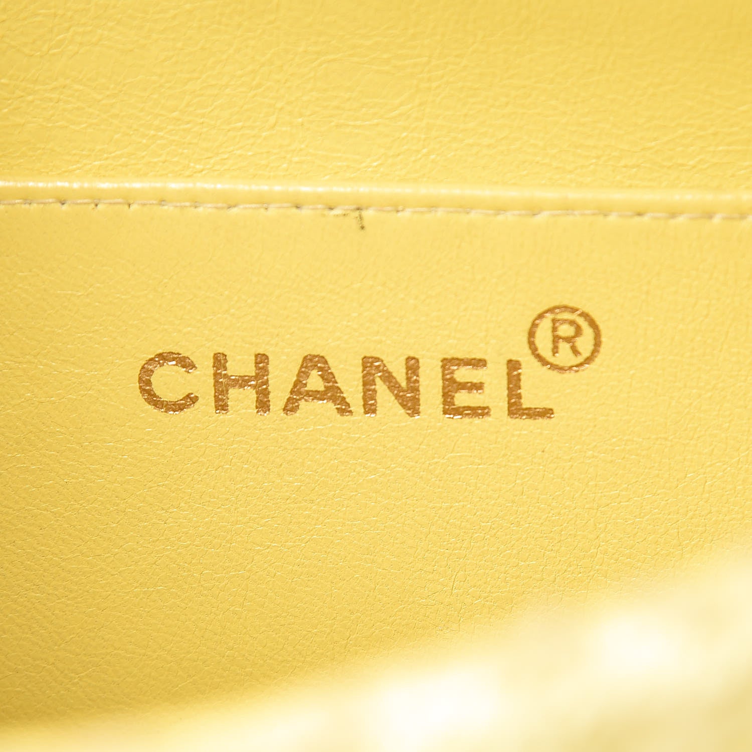 Chanel Terry Cotton Quilted XL Jumbo Single Flap Yellow 6 of 17