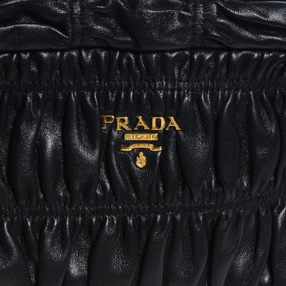 Prada Nappa Gaufre Leather Pochette Crossbody Bag Nero Black 8 of 8