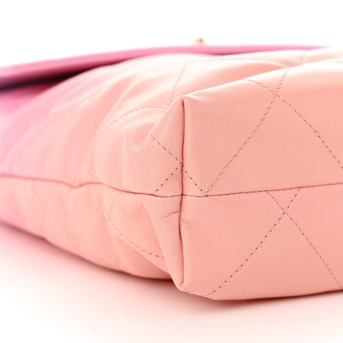 Shaded Calfskin CC Hobo Light Purple Pink Coral