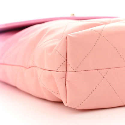 Chanel Shaded Calfskin CC Hobo Light Purple Pink Coral 9 of 10