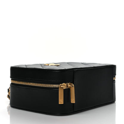 Chanel Lambskin Quilted Top Handle Small Vanity Case Black 3 of 10