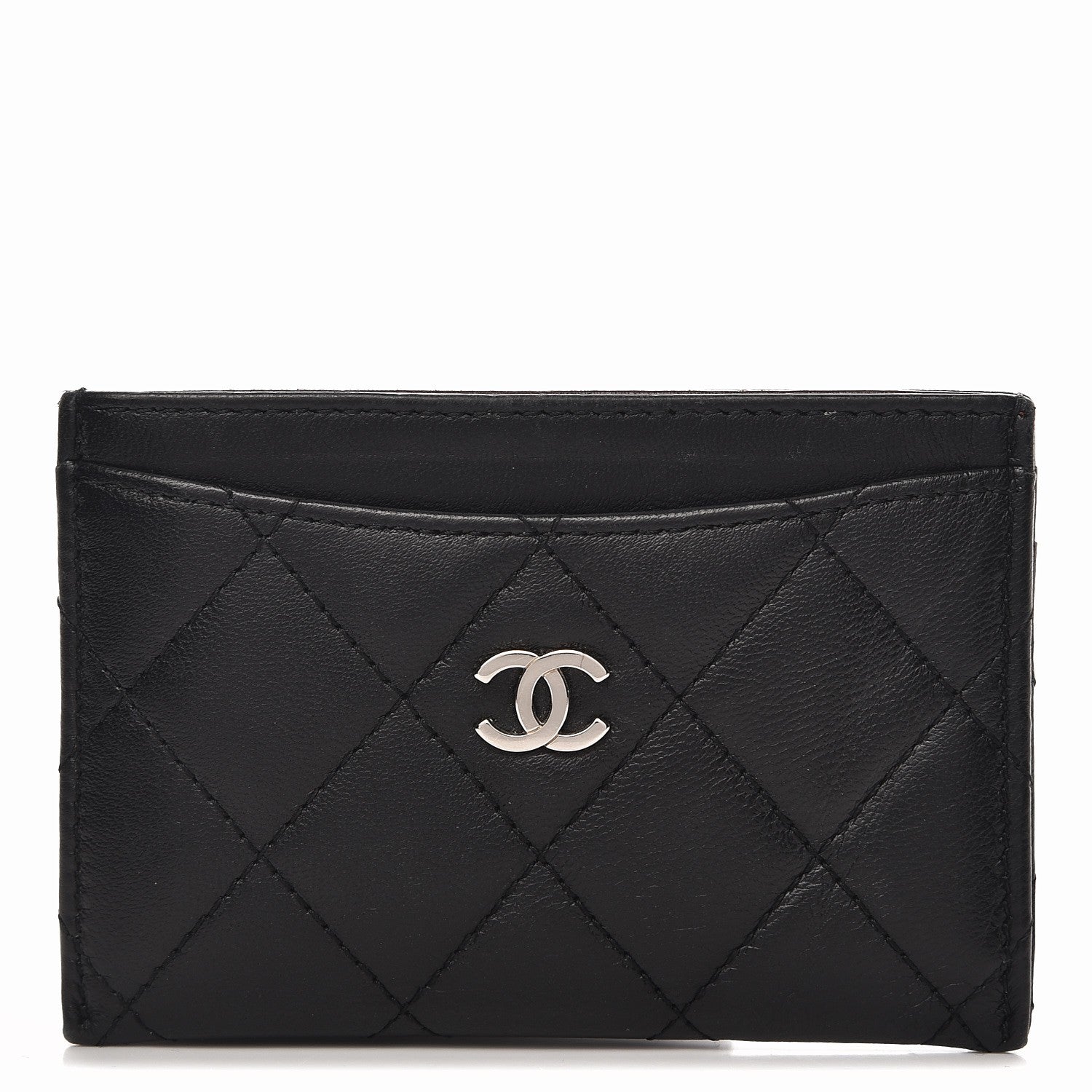 Chanel Lambskin Quilted Card Holder Black 4 of 9