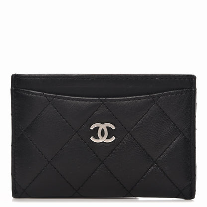 Chanel Lambskin Quilted Card Holder Black 4 of 9
