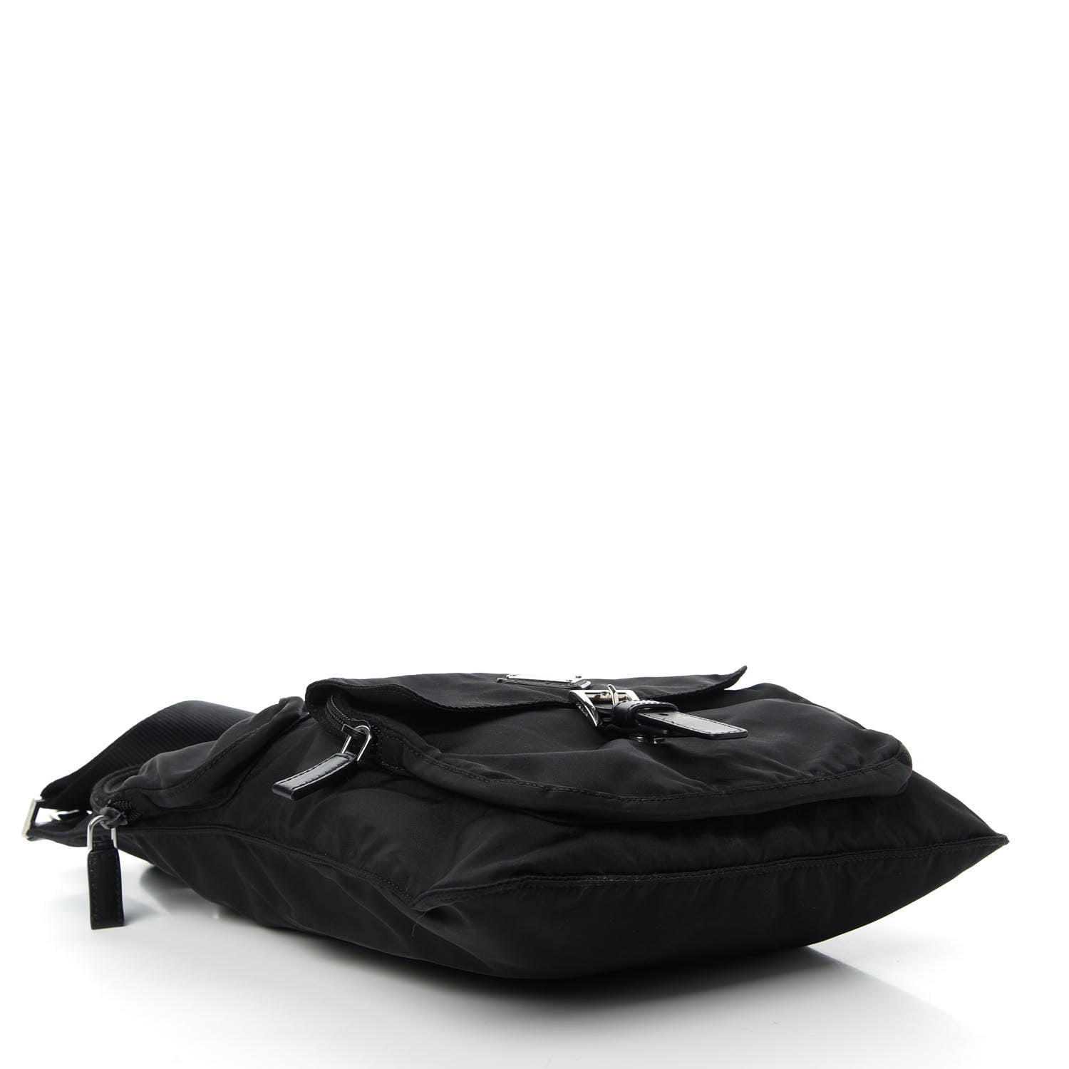 Prada Nylon Tessuto Vela Messenger Bag Black 4 of 12