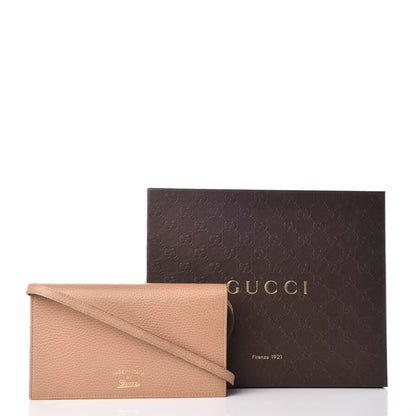 Gucci Dollar Calfskin Mini Swing Wallet Bag Camelia Mineral Blue 8 of 8